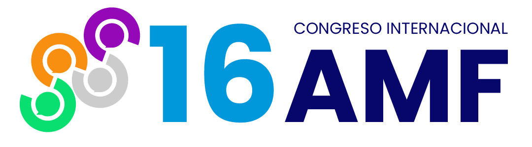 Logo oficial del 16.º Congreso Internacional Asomicrofinanzas (16 AMF), Bogotá 2026